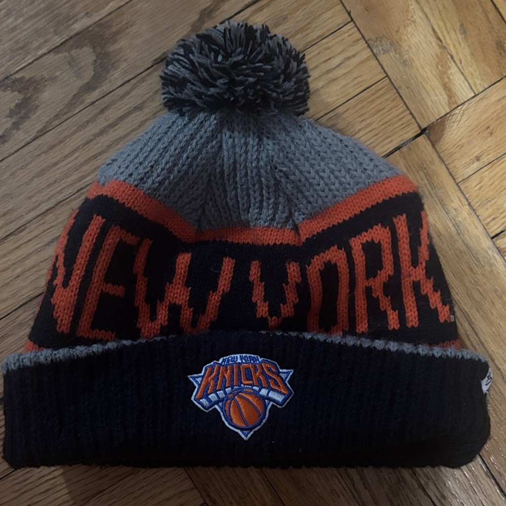 New York Knicks Pom Beanie